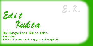 edit kukta business card